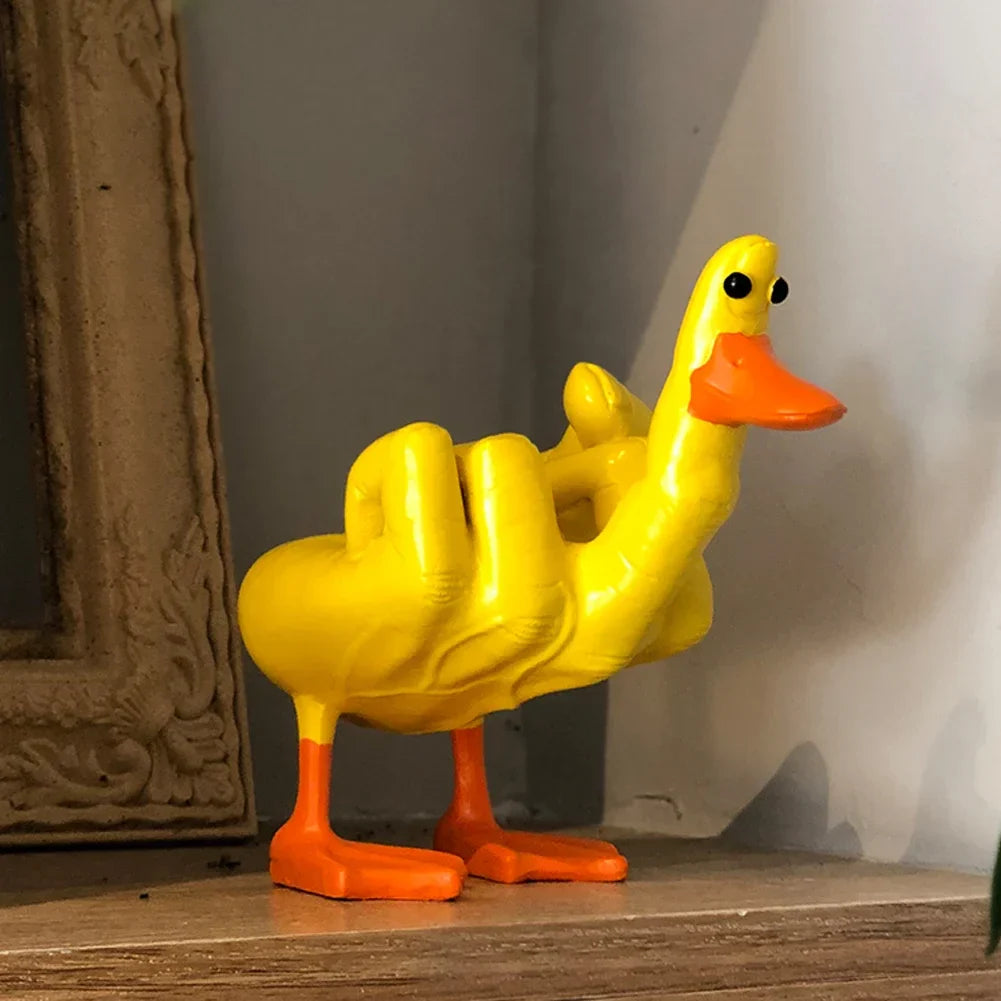 Duck With A Bad Attitude Sculpture