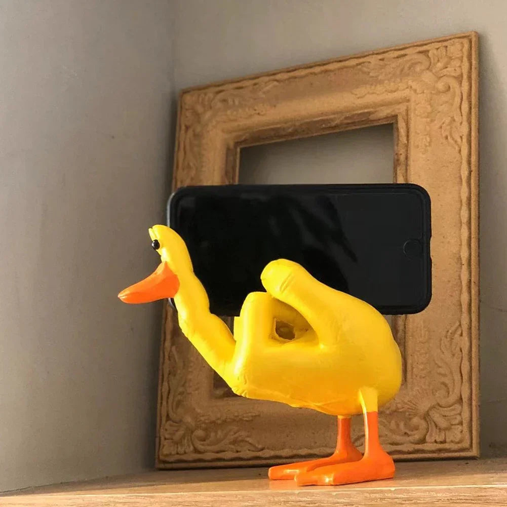 Duck With A Bad Attitude Sculpture