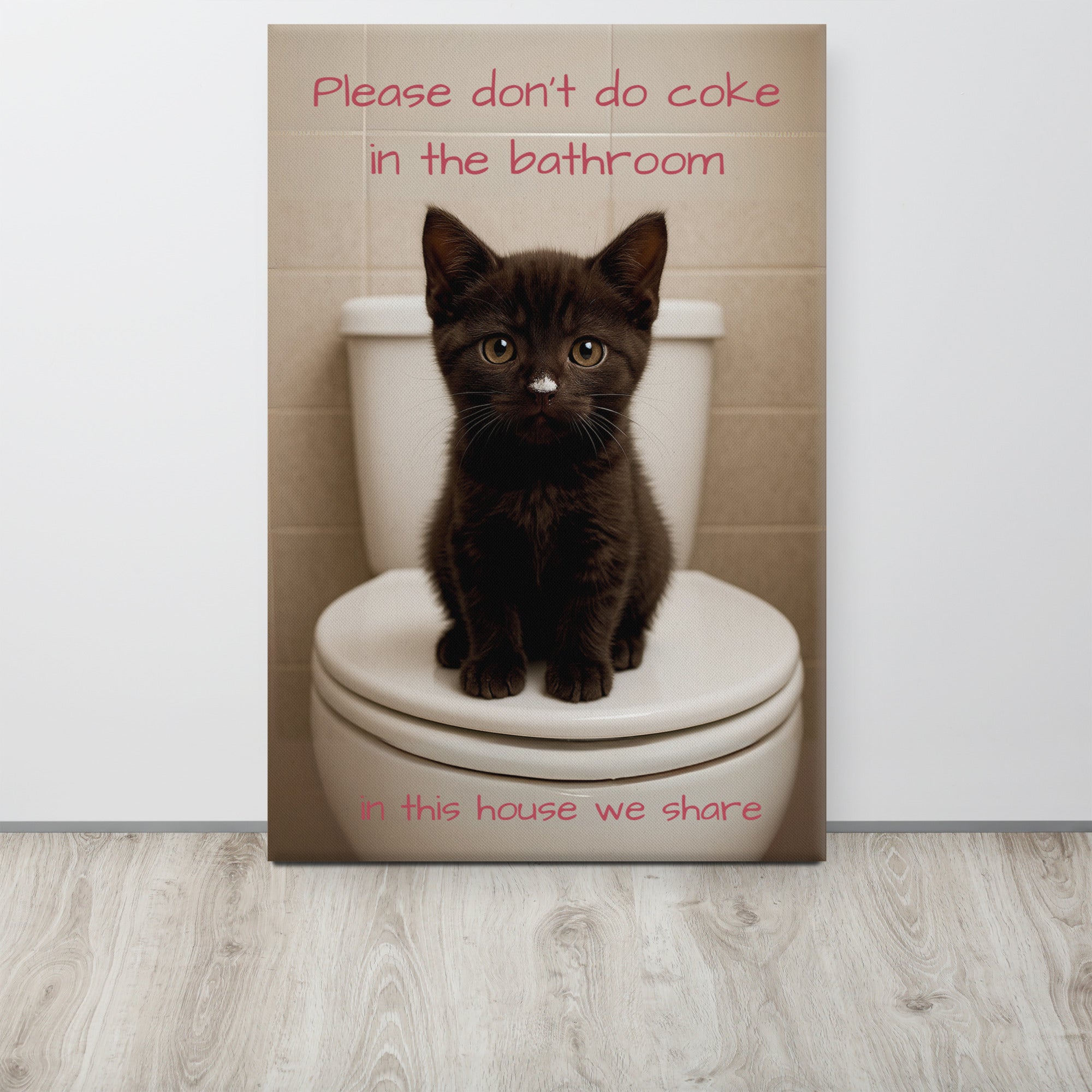 Please Don't Do Coke In The Bathroom, In This House We Share Paintings