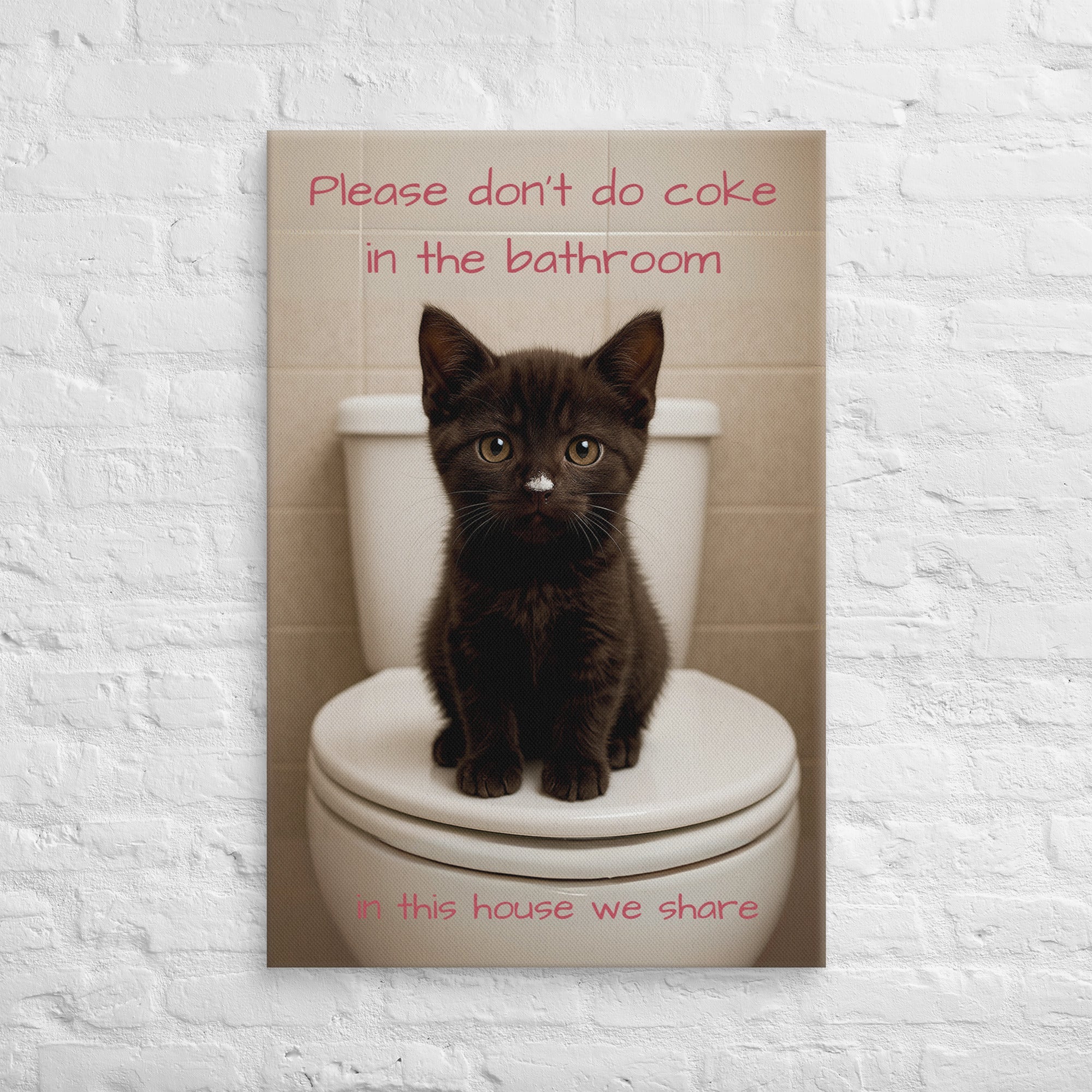 Please Don't Do Coke In The Bathroom, In This House We Share Paintings