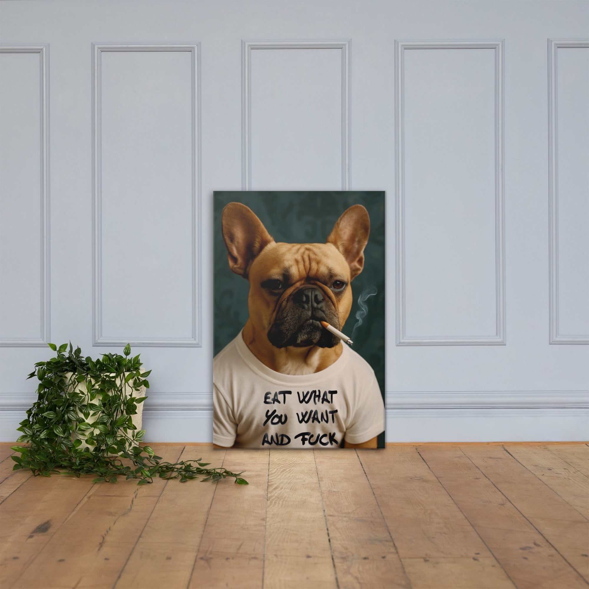 Frenchie With An Attitude Painting