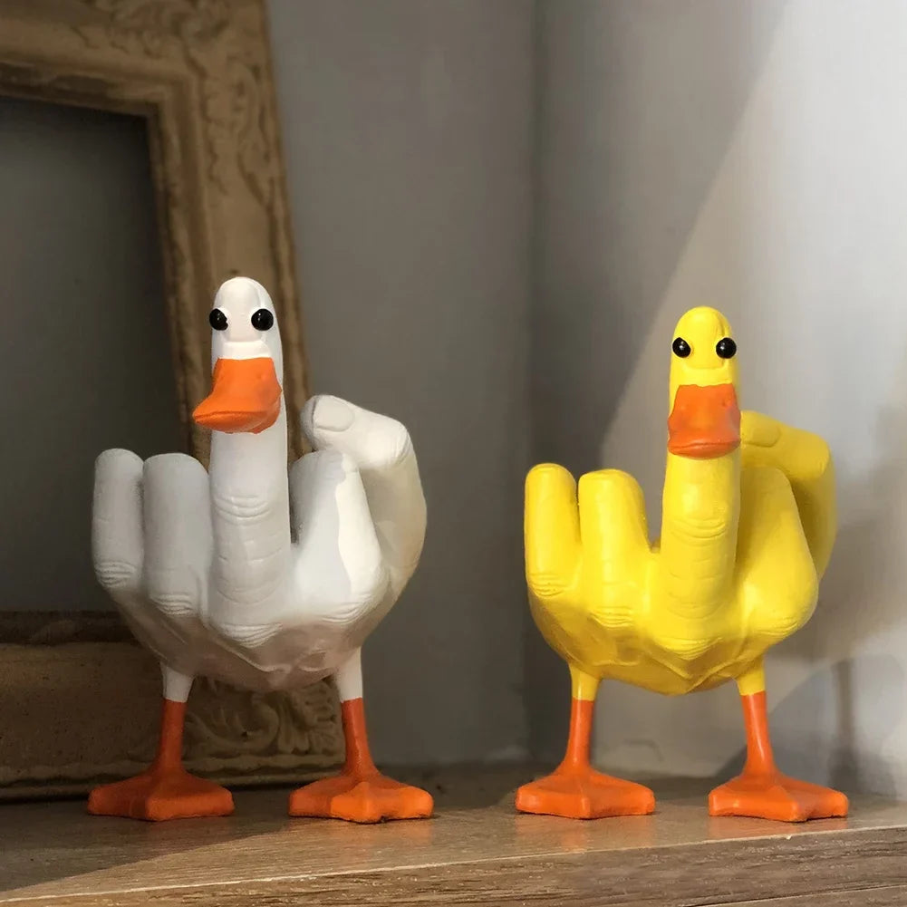 Duck With A Bad Attitude Sculpture