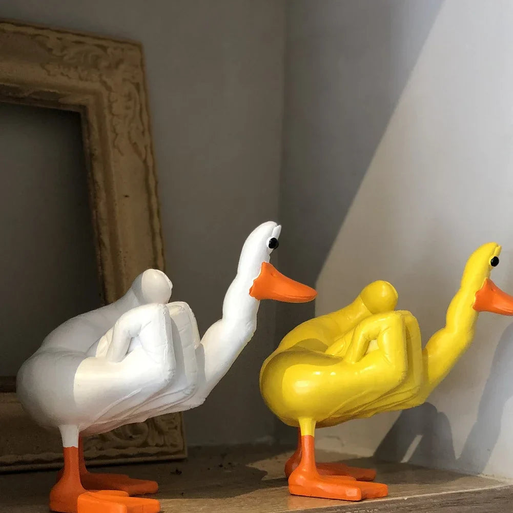 Duck With A Bad Attitude Sculpture