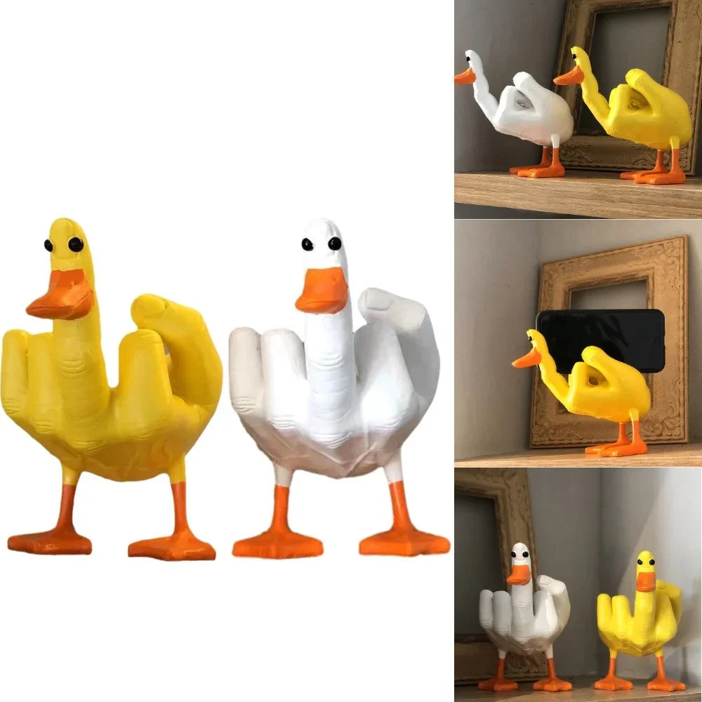 Duck With A Bad Attitude Sculpture