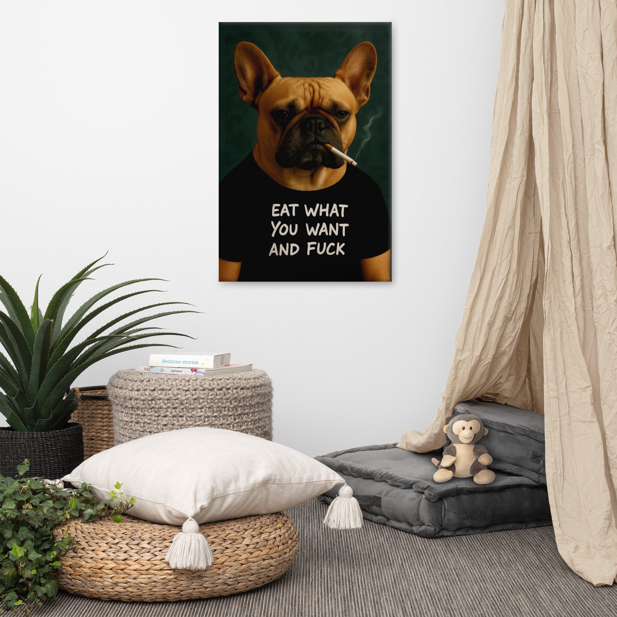Frenchie With An Attitude Painting